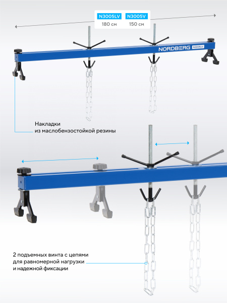Стенд для вывешивания двигателей 500 кг N3005LV
