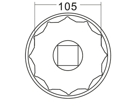 Головка ступичная 105мм (IVECO) JTC