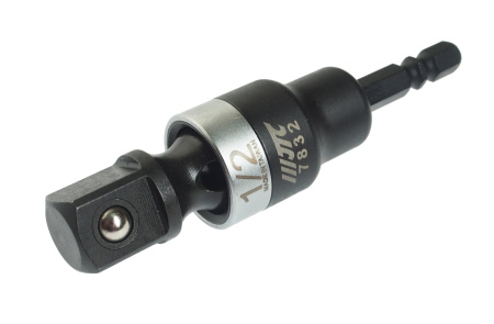 Адаптер 1/4"х1/2" карданный под шуруповерт JTC