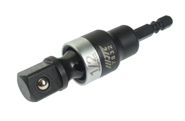 Адаптер 1/4"х1/2" карданный под шуруповерт JTC