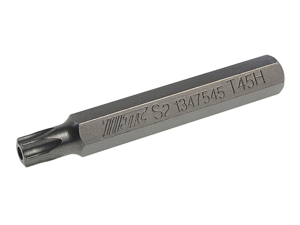 Бита TORX Т45Hх75мм 10мм удлиненная JTC