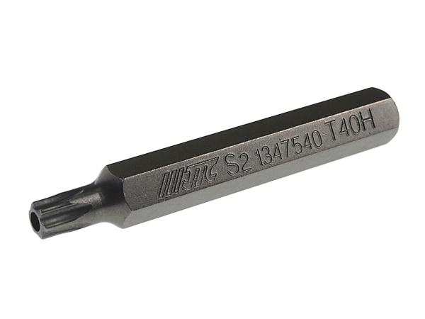 Бита TORX Т40Hх75мм 10мм удлиненная JTC