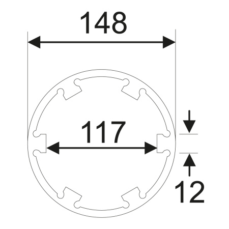 Головка ступичная для задней оси 6Т d=145мм L=160мм (MAN TGA) JTC