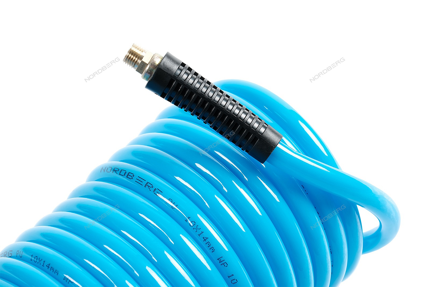 Шланг воздушный спиральный полиуретановый диаметр 10х14мм, 16м HS1016PU