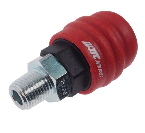 Переходник для компрессора M1/4" быстросъемный наружная резьба двухрежимный JTC