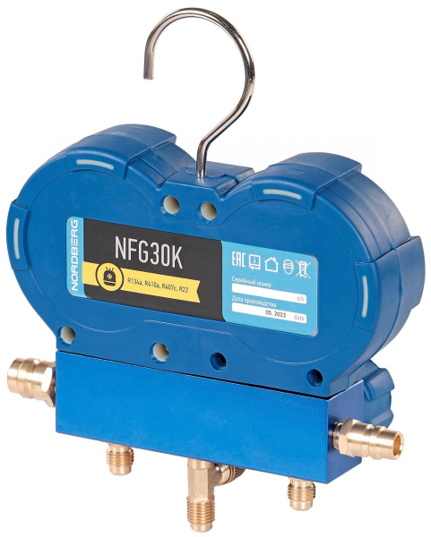 Коллектор манометрический со шлангами и муфтами в кейсе NFG30K