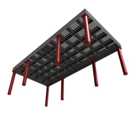 Сварочный 3D стол 2950х1450х150 8 мм (шаг 50х50)